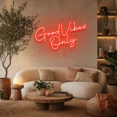 Good Vibes Only LED Neon Sign Light