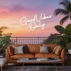 Good Vibes Only LED Neon Sign Light