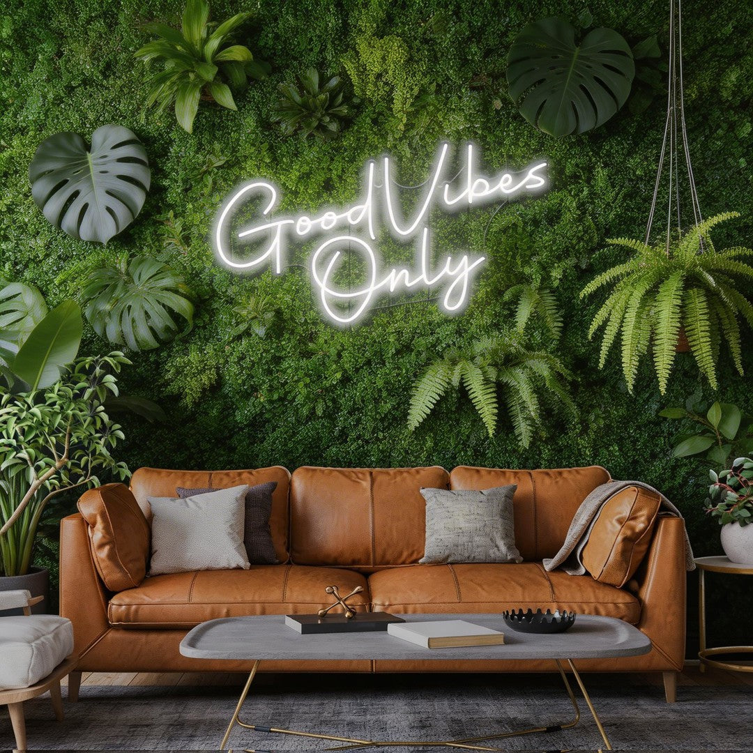 Good Vibes Only LED Neon Sign Light