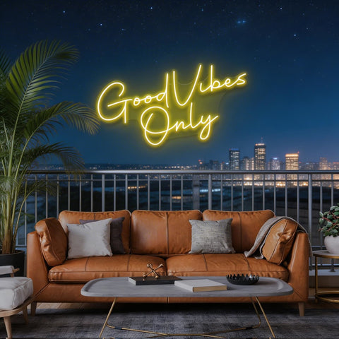 Good Vibes Only LED Neon Sign Light