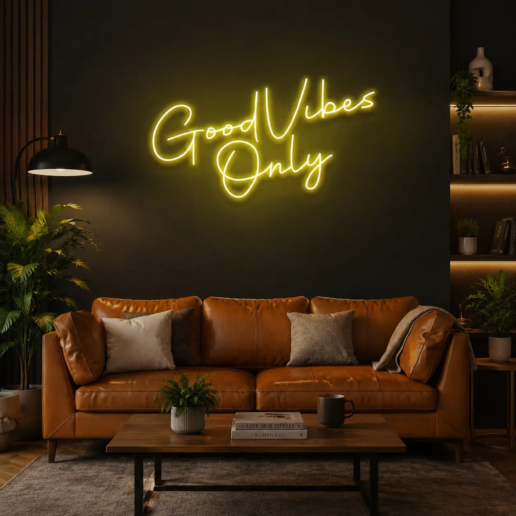 Good Vibes Only LED Neon Sign Light
