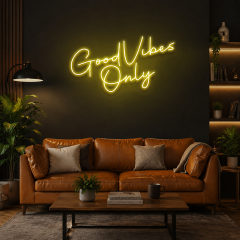 Good Vibes Only LED Neon Sign Light