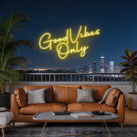 Good Vibes Only LED Neon Sign Light