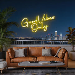 Good Vibes Only LED Neon Sign Light