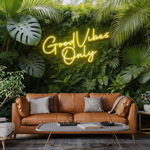 Good Vibes Only LED Neon Sign Light