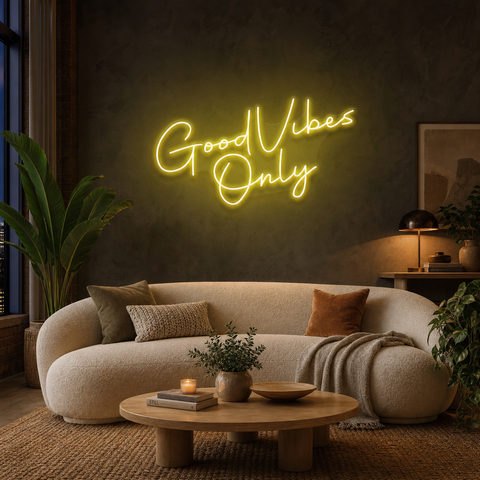 Good Vibes Only LED Neon Sign Light