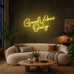 Good Vibes Only LED Neon Sign Light