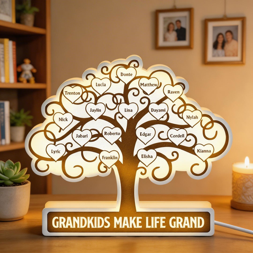 Grandkids Make Life Grand - Personalized Light Box