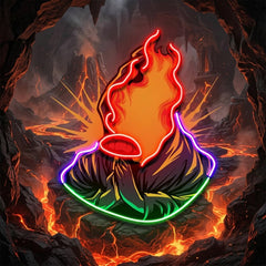 Grim Fire LED Neon Sign Light Pop Art