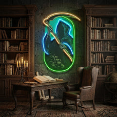Grim Reaper LED Neon Sign Light Pop Art