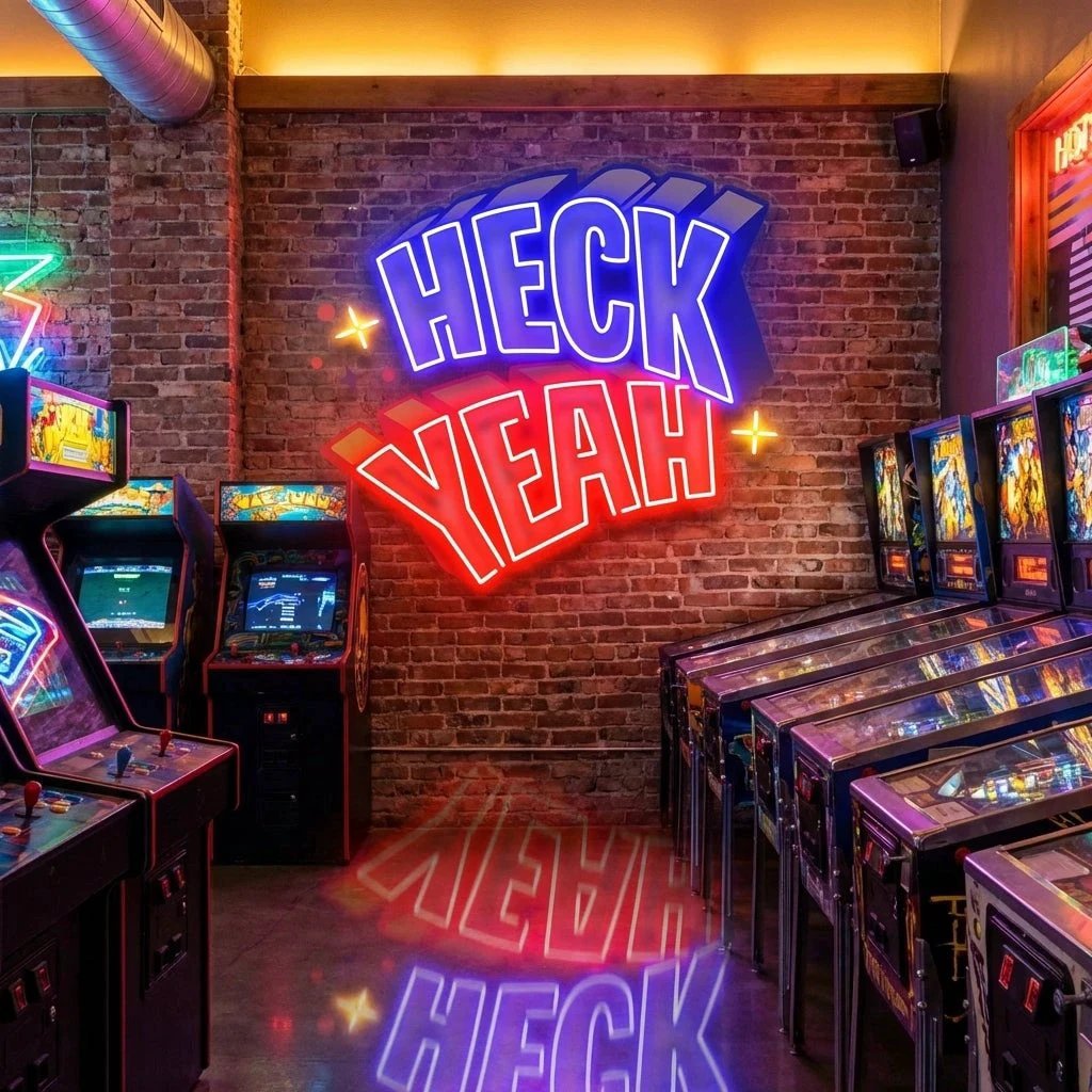 Heck Yeah Artwork Led Neon Sign Light