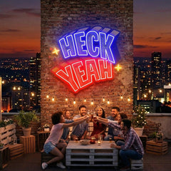 Heck Yeah Artwork Led Neon Sign Light