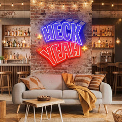 Heck Yeah Artwork Led Neon Sign Light