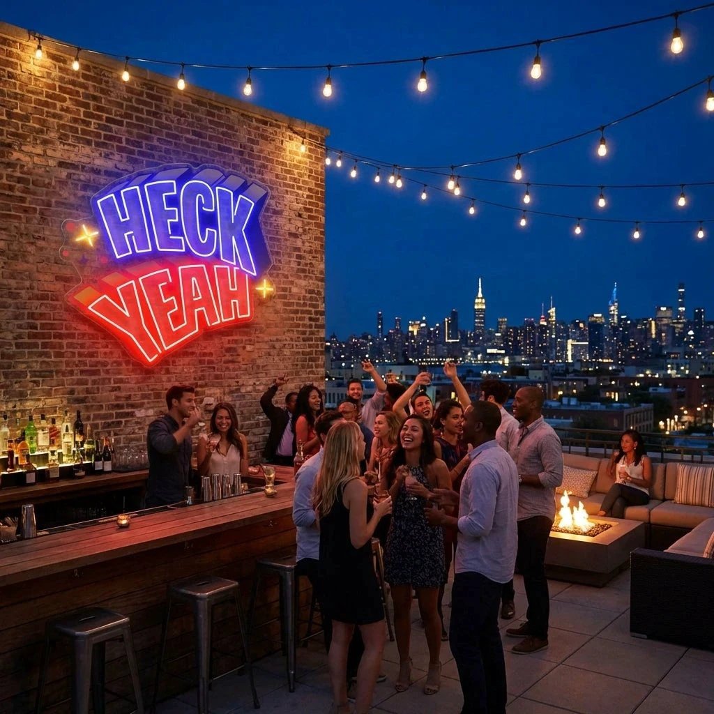 Heck Yeah Artwork Led Neon Sign Light