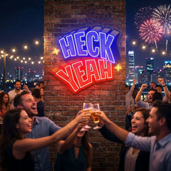 Heck Yeah Artwork Led Neon Sign Light