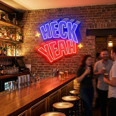 Heck Yeah Artwork Led Neon Sign Light