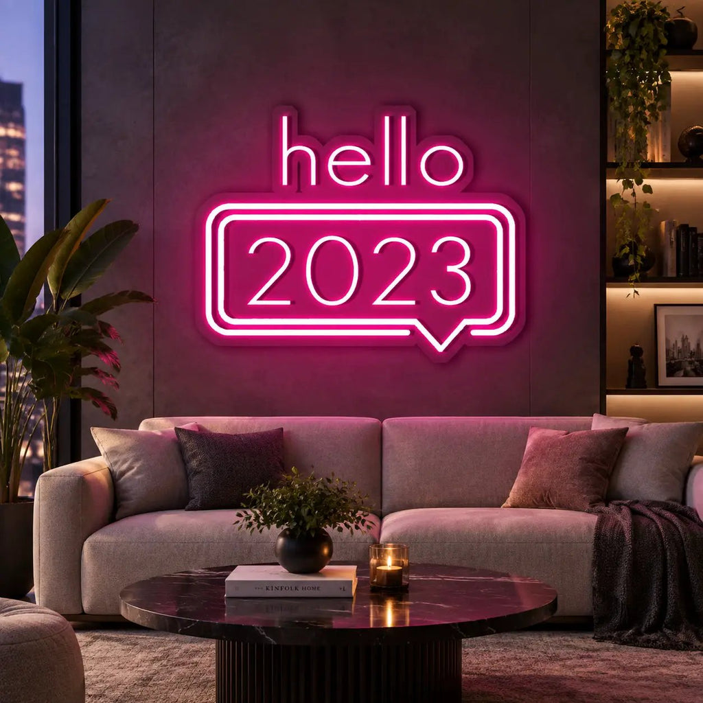 HELLO 2023 Neon Sign