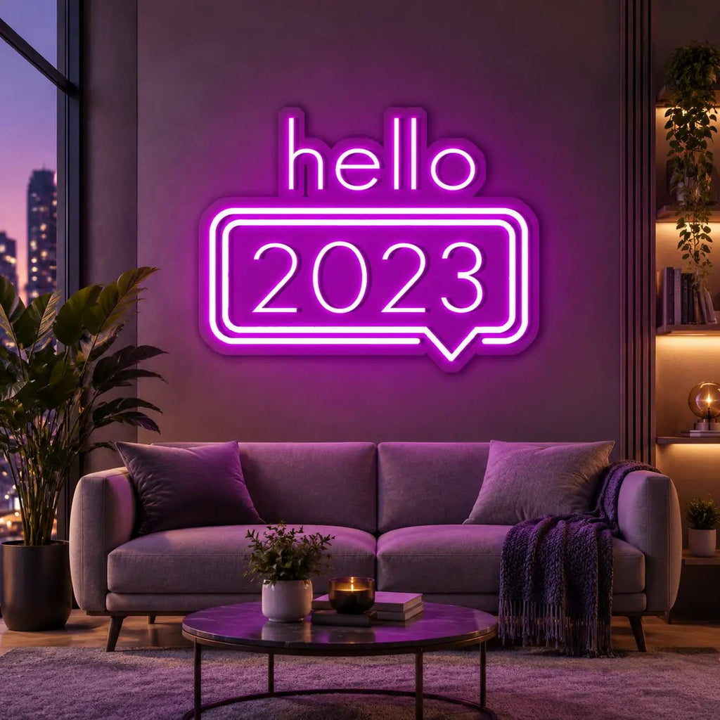 HELLO 2023 Neon Sign