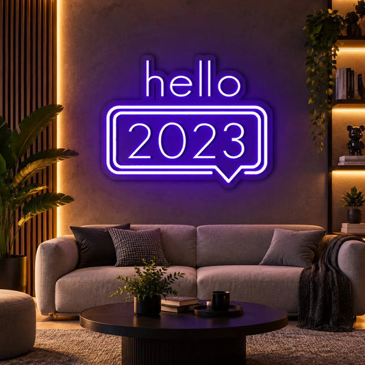 HELLO 2023 Neon Sign