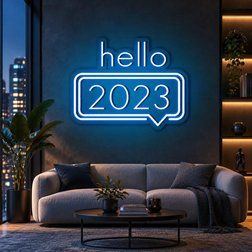 HELLO 2023 Neon Sign