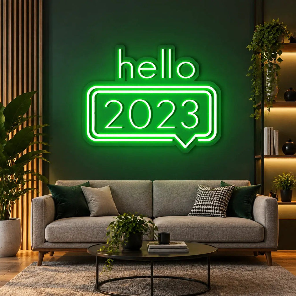 HELLO 2023 Neon Sign