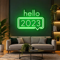 HELLO 2023 Neon Sign