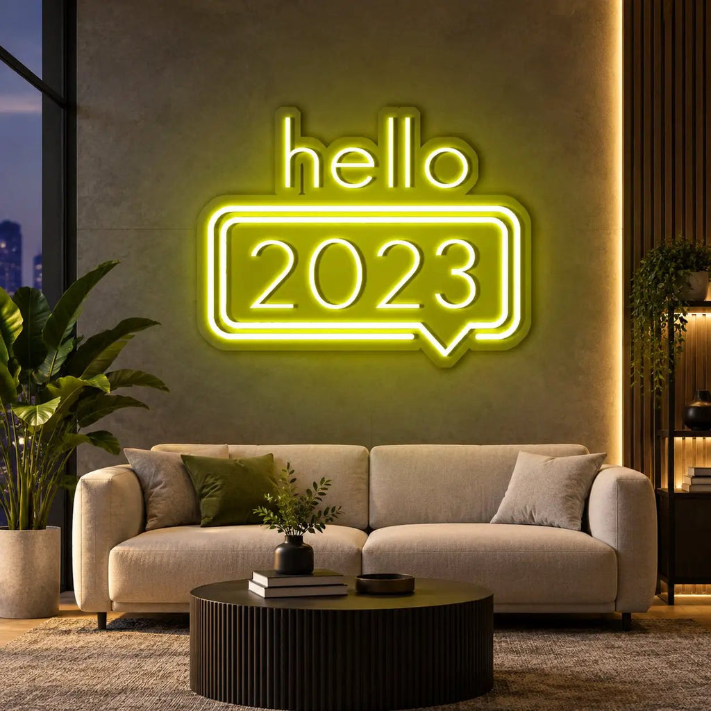 HELLO 2023 Neon Sign