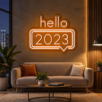 HELLO 2023 Neon Sign