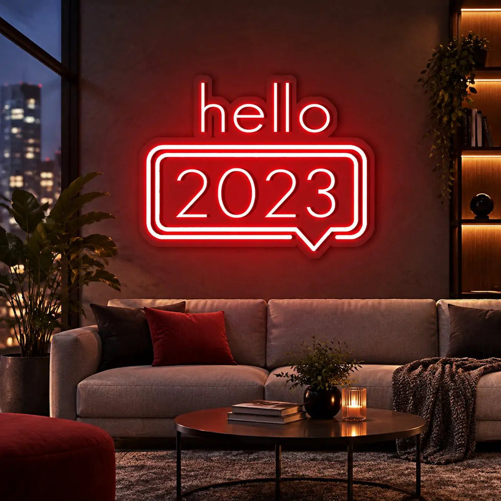 HELLO 2023 Neon Sign