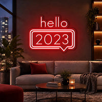 HELLO 2023 Neon Sign