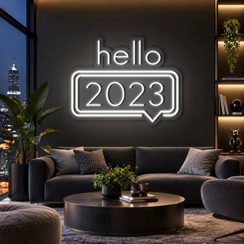 HELLO 2023 Neon Sign