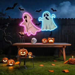 Halloween Ghost Cute Artwork Led Neon Sign Light
