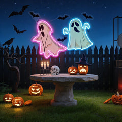 Halloween Ghost Cute Artwork Led Neon Sign Light