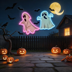 Halloween Ghost Cute Artwork Led Neon Sign Light