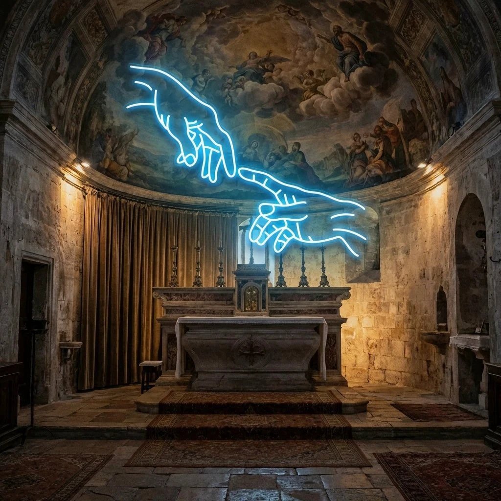 Hand Of God Led Neon Sign Light