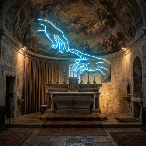 Hand Of God Led Neon Sign Light