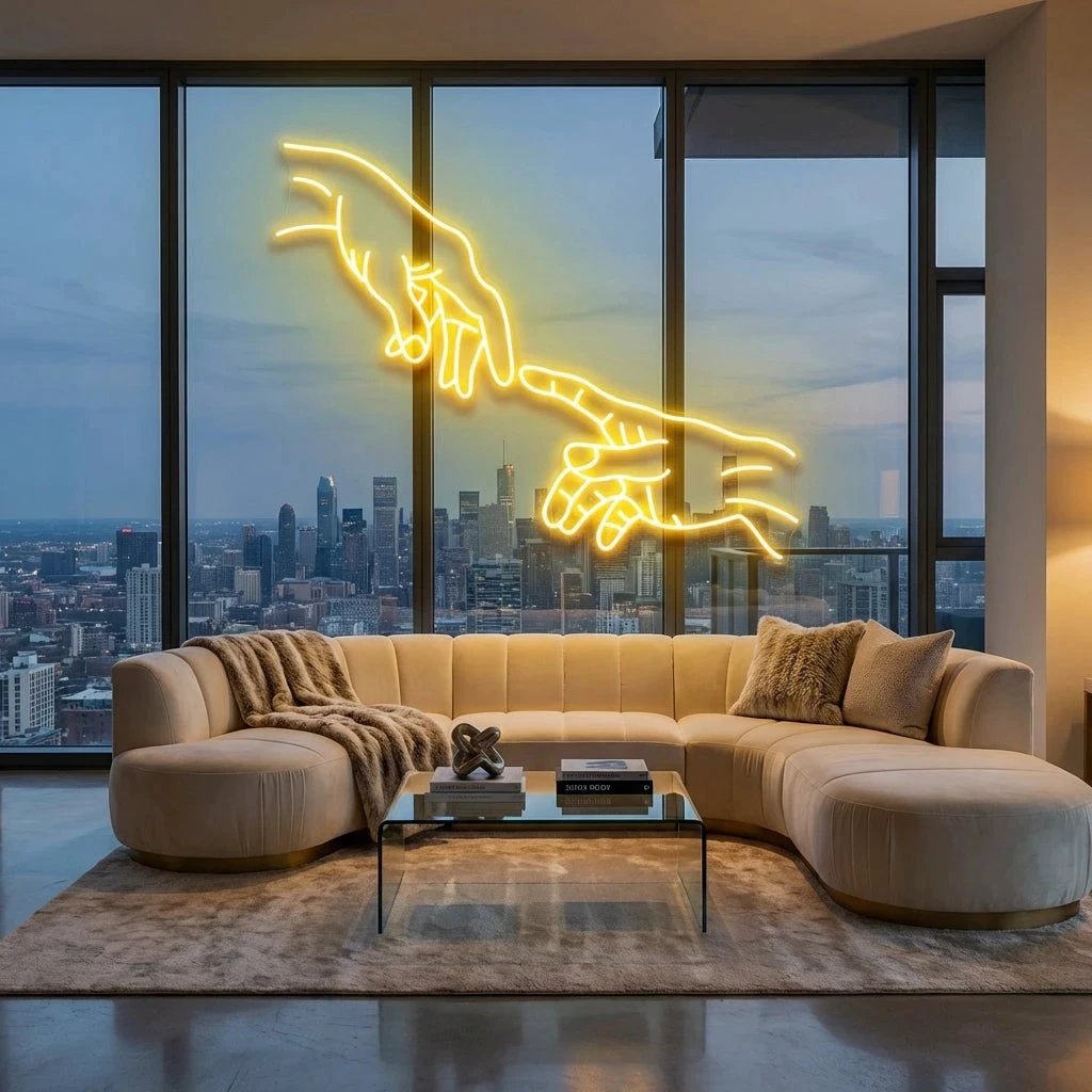Hand Of God Led Neon Sign Light