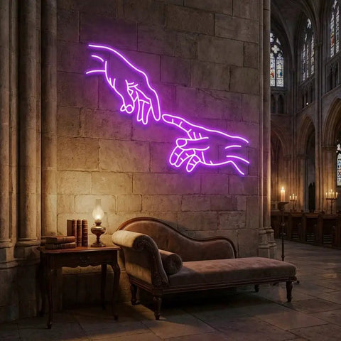 Hand Of God Led Neon Sign Light
