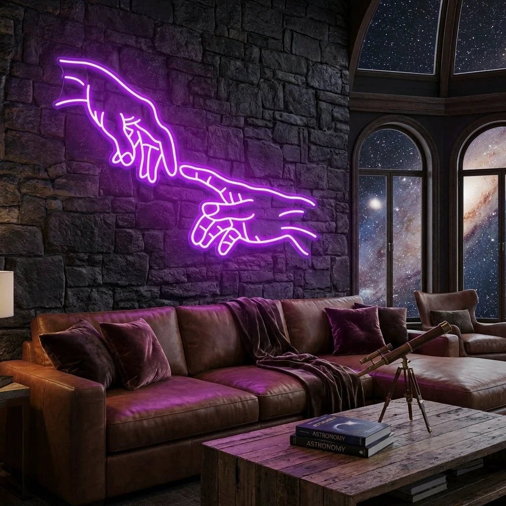 Hand Of God Led Neon Sign Light