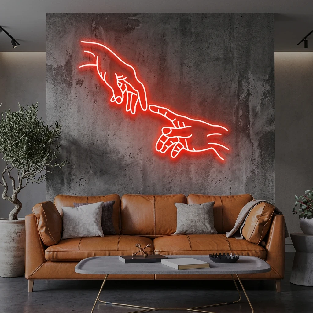 Hand Of God Led Neon Sign Light