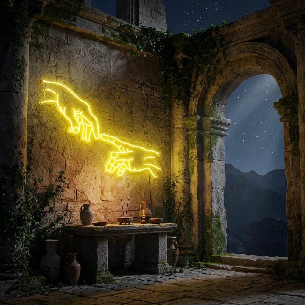 Hand Of God Led Neon Sign Light