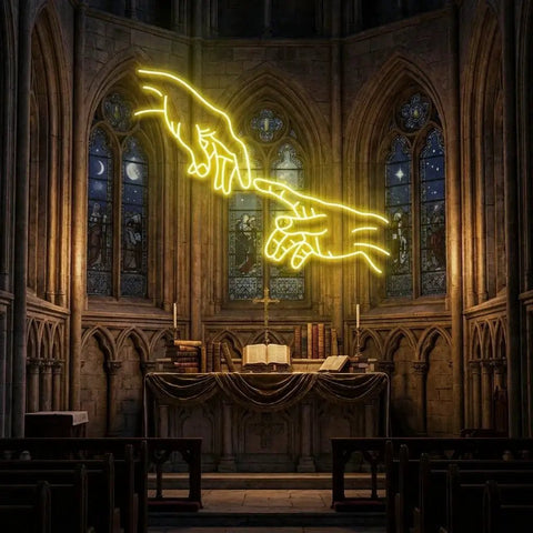 Hand Of God Led Neon Sign Light