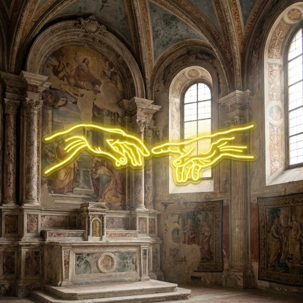 Hand Of God Led Neon Sign Light