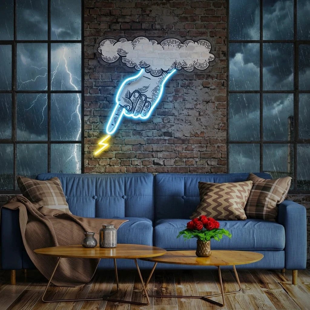 Hand Artwork Led Neon Sign Light
