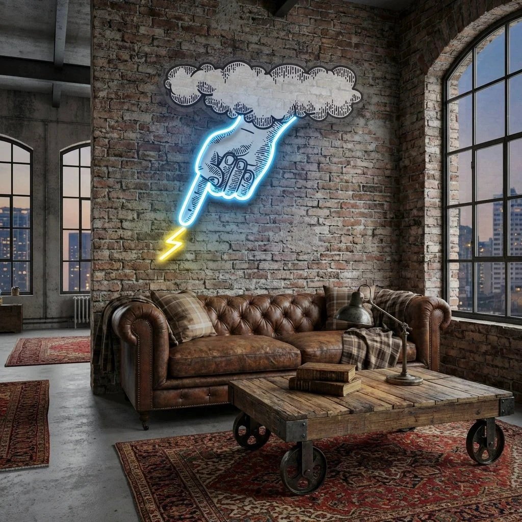 Hand Artwork Led Neon Sign Light