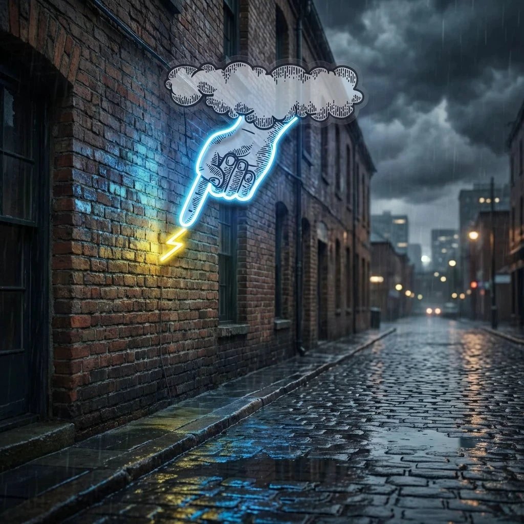 Hand Artwork Led Neon Sign Light