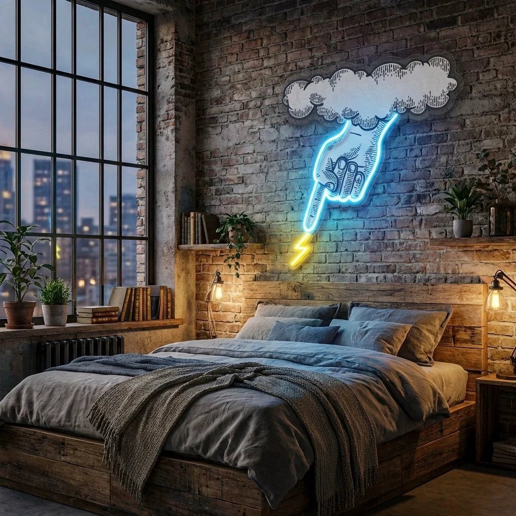 Hand Artwork Led Neon Sign Light