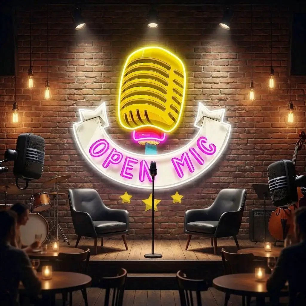 Podcast LED Neon Light - Custom Design for Studio Decoration