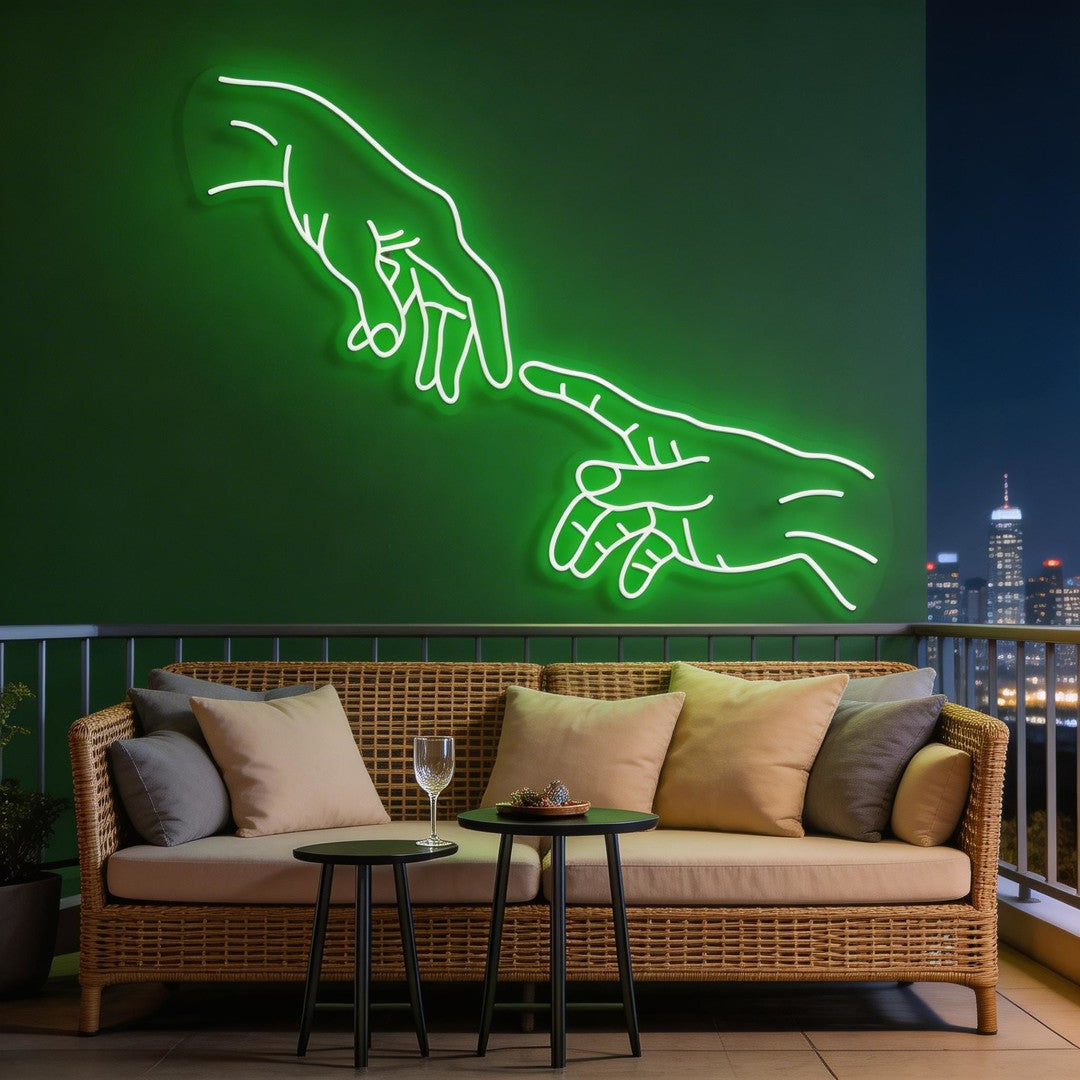 Hand Of God Neon Sign