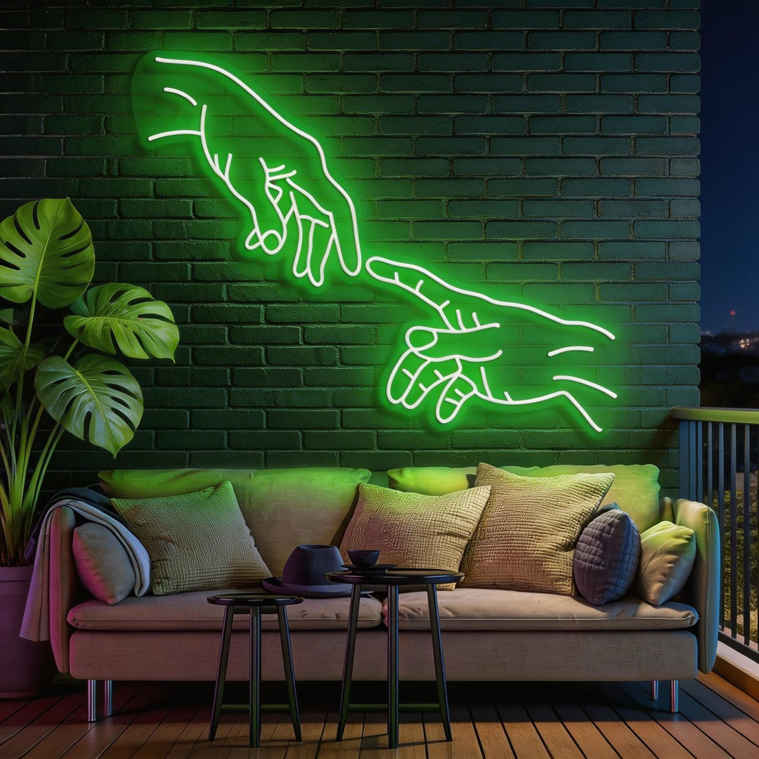 Hand Of God Neon Sign